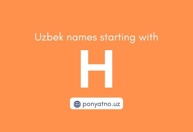 Photo Uzbek names with H