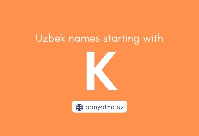 Photo Uzbek names with K