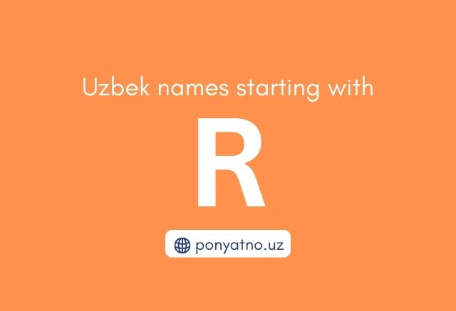 Photo Uzbek names with R