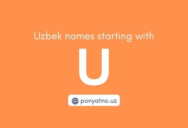 Photo Uzbek names with U
