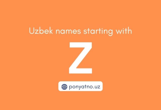 Photo Uzbek names with Z