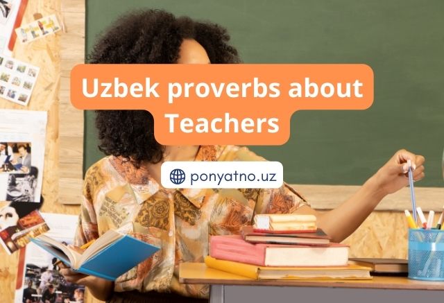 Photo uzbek proverbs teachers